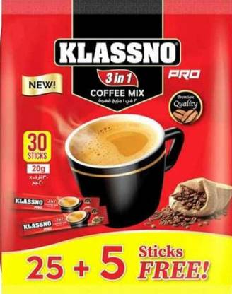 klassno Coffee Mix 3 in 1 Instant Coffee 30 Sticks Instant Coffee