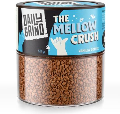 Daily Grind The Mellow Crush Vanilla Instant Coffee Powder 100% Arabica Hot & Cold Coffee Instant Coffee