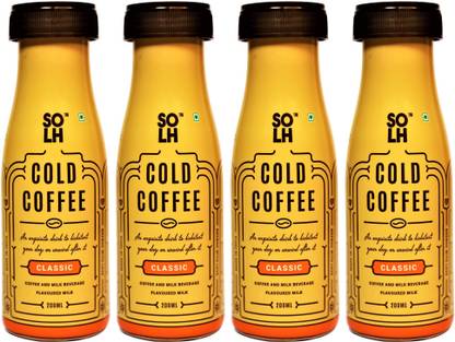 SOLH Classic Cold Coffee, Ready to Drink, Smooth, Creamy and Intense Instant Coffee
