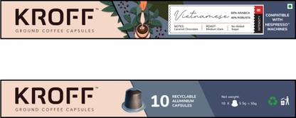 KROFF Vietnamese Coffee Capsules Roast & Ground Coffee