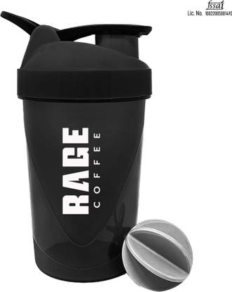 RAGE Silk Blend Flavour Sachets (Pack of 15) + Multi-purpose Shaker + Frother Instant Coffee