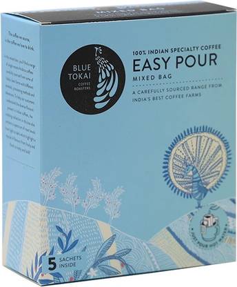 Blue Tokai Coffee Roasters Easy Pour Mixed Bag Light to Dark Roasted Instant Coffee