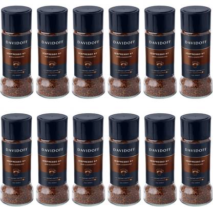 Davidoff Espresso 57 Intense Instant Coffee 100% Arabica,100g x Pack of 12 Instant Coffee