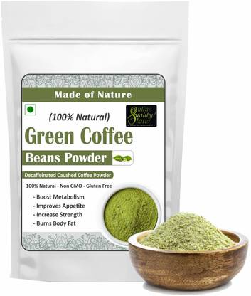 Online Quality Store Green Coffee Beans Powder- 100g | For Weight Loss Management| Increase Strength| Coffee Beans