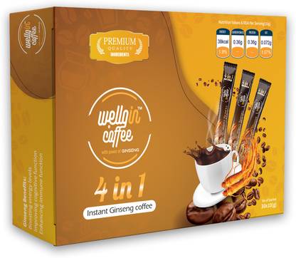 Wellgin Coffee Wellgin Ginseng Premium Coffee Pack of 30 Sachets Instant Coffee