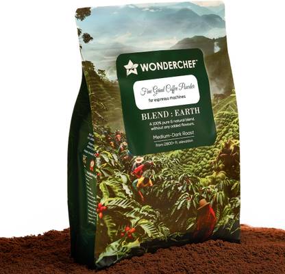 WONDERCHEF Earth Blend Fine Grind Coffee Powder for Espresso Machine Roast & Ground Coffee
