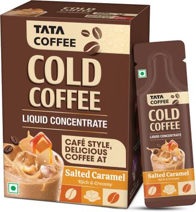 Tata Coffee Cold Coffee, Deliciously Rich & Creamy, Cafe-style, 20 Sachets Instant Coffee
