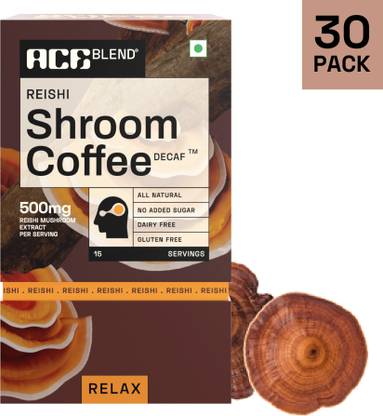 Ace Blend Reishi SHROOM COFFEE™ | 30 serves | Relax | Deep Sleep | Cold/Hot Brew Instant Coffee