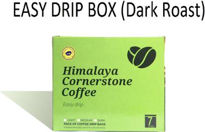 himalaya cornerstone coffee DARK ROAST | EASY DRIP BOX | 7 DAYS COFFEE BAGS | FROM 100% ARABICA BEANS Roast & Ground Coffee