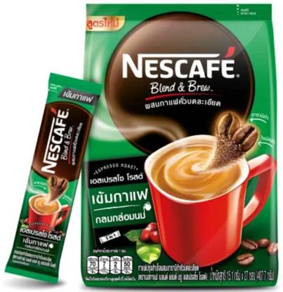 Nescafe Blend & Brew 3in1 Instant Coffee Mixed Espresso Roast, 27 sticks Instant Coffee