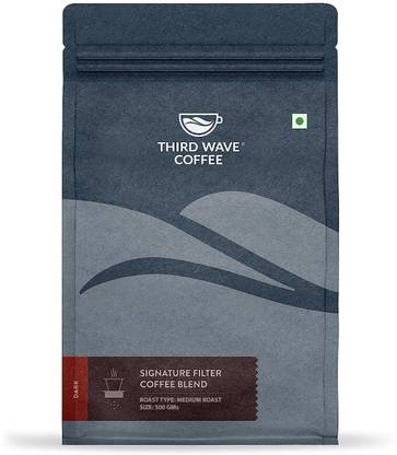 Third Wave Coffee Roasters Signature Cold Brew Blend Medium Roast | Moka Pot/South Indian Filter Fine Grind Coffee Beans