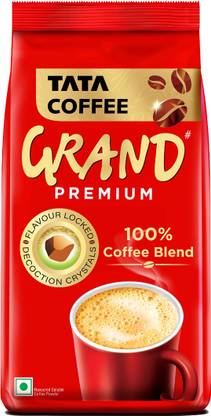 Tata Coffee Grand Premium | 100% Coffee Blend | With Flavour Locked Decoction Crystals Instant Coffee