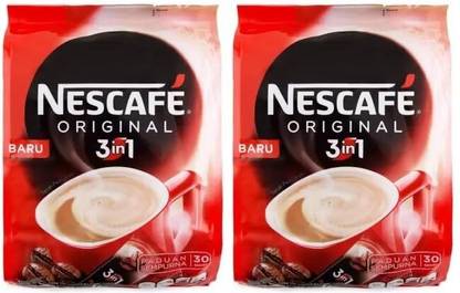 Nescafe 3in1 Original Soluble Coffee Beverage 30 Sachets Instant Coffee