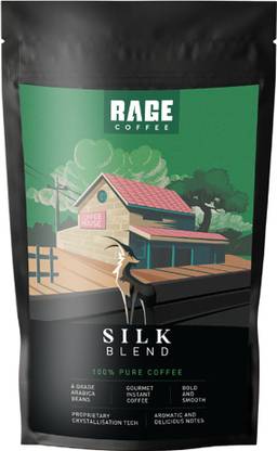 RAGE Silk Blend | 100% Pure Coffee | Bold And Smooth | Pack of 500 GMs Instant Coffee