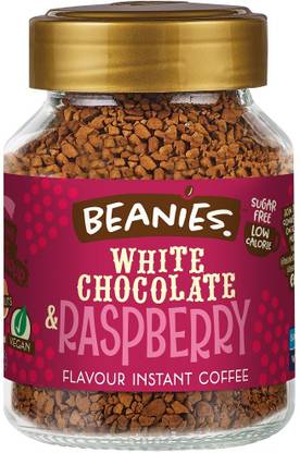 Beanies Flavoured Instant Coffee - White Chocolate and Raspberry Coffee Beans