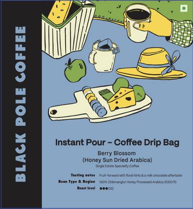 black pole coffee Berry Blossom – Instant Drip Coffee Bags | Instant Brew Roast & Ground Coffee Roast & Ground Coffee