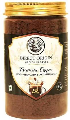 Direct Origin Coffee Pure Tiramisu Flavoured Instant Jar | Creamy & Dessert-Inspired Instant Coffee
