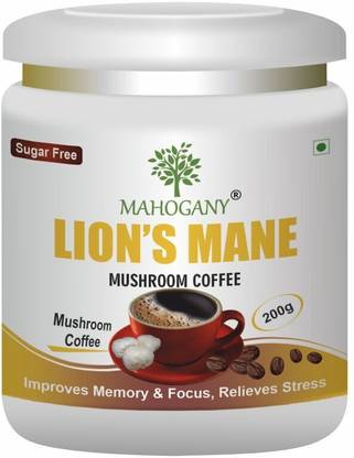 MAHOGANY Lion's Mane Mushroom Mix Coffee- Improves Memory and Focus, Relieves Stress Instant Coffee