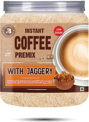 Brew Lab Instant Coffee Low Sugar With Jaggery No Added Preservative Support Skin Health Instant Coffee