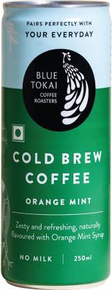 Blue Tokai Coffee Roasters Orange Mint Cold Brew Can | Ready to Drink Coffee | 100% Arabica Coffee | Cold Brew Coffee