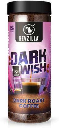 Bevzilla Dark Wish 100% Arabica Dark Roast Strong Instant Coffee