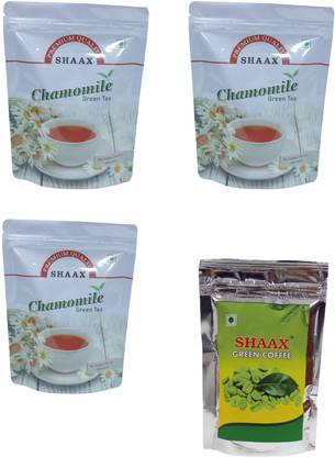 shaax combo of 1 green coffee, 3 chamomile Coffee Beans