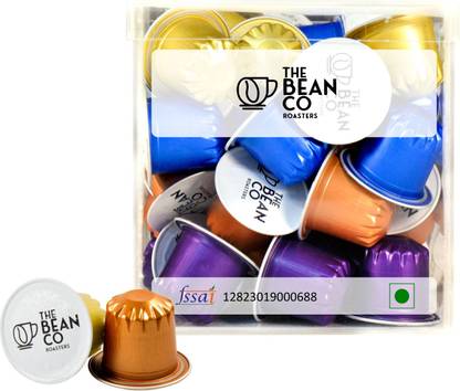 THE BEAN CO Coffee Capsule Box | All 4 Signature Roasts | 40 Nespresso® Pods Roast & Ground Coffee