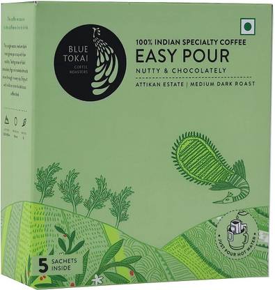 Blue Tokai Coffee Roasters Easy Pour Attikan Estate Medium Dark Roasted Instant Coffee