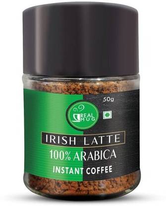 REAL MUG 100% Arabica Instant Coffee | Hot & Cold Coffee Instant Coffee (Irish Latte) Instant Coffee