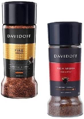 Davidoff Fine & RIch Aroma|100%Arbica|Elegant &Fragrant 100gm(Pack of 2)|(Imported) Instant Coffee