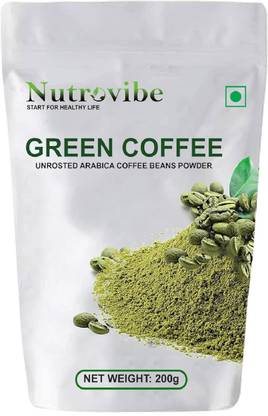 Nutrovibe Green Coffee Beans Unroasted for Weight Loss Instant Coffee