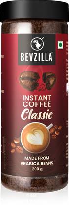 Bevzilla 200 Grams Classic Instant Coffee Powder| Hot & Cold Brews Instant Coffee