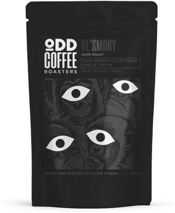 ODD COFFEE ROASTERS Espresso | OL' Smoky | 100% Arabica | Bold, Intense, Smoky | AAA Specalty | Dark Roast & Ground Coffee