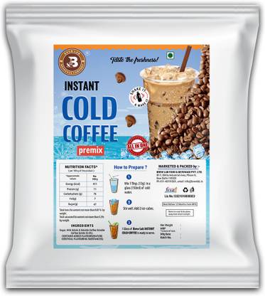 Brew Lab All In One Instant Cold Coffee Premix | Natural Cold Coffee Premix | Instant Coffee