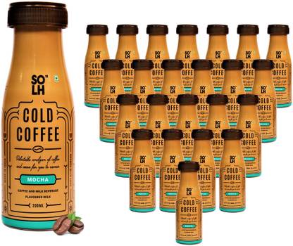 SOLH Mocha Cold Coffee, Ready to Drink Cold Coffee Bottle Instant Coffee