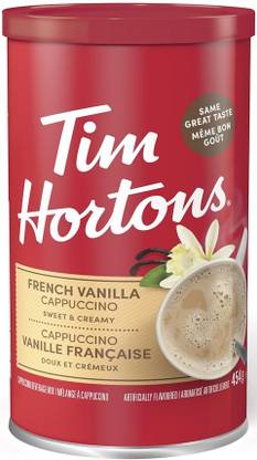 Tim Hortons French Vanilla Cappuccino Coffee is Created our Unique Blend 100% Arabica Beans Coffee Paste