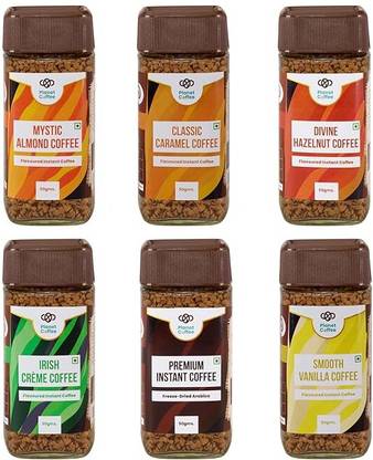 Planet Coffee PREMIUM Instant, SMOOTH Vanilla, Almond, Caramel, Hazelnut, IRISH Creme Coffee Coffee Beans