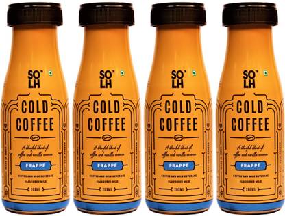 SOLH Frappe Cold Coffee, Ready to Drink, Smooth, Creamy & Intense Cold Coffee Instant Coffee