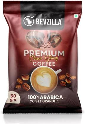 Bevzilla Instant Classic Strong Premium Coffee Powder 50 Grams Instant Coffee