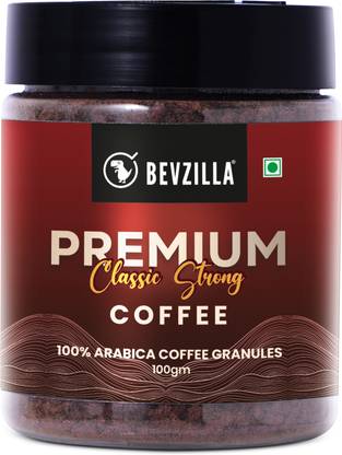 Bevzilla 100% Arabica Coffee Powder - 100gms | Premium Coffee | Classic Strong Instant Coffee
