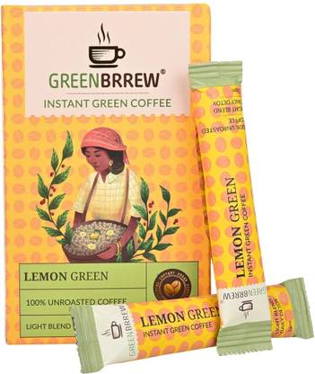 GreenBrrew Green Coffee, Lemon Flavour - (Weight Loss) Instant Coffee