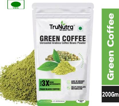 TruNutra Green Coffee, for Weight Loss 3x More Antioxidant Rich Green Coffee Powder Instant Coffee
