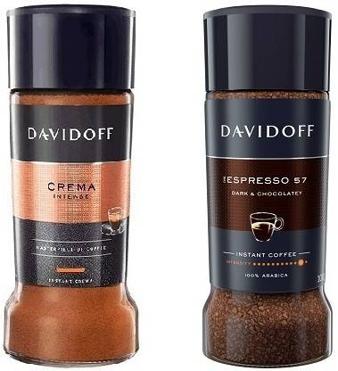Davidoff Crema Intense&Espresso57|100% Arabica|Smooth&Rounded100g(Pack of 2)|(Imported) Instant Coffee