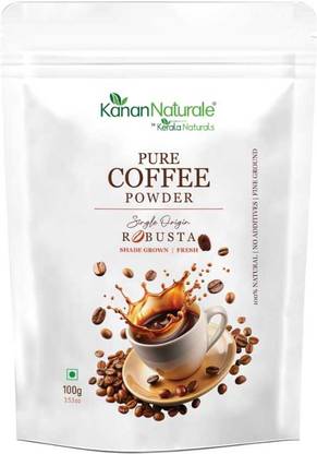 Kerala Naturals Pure Coffee(Robusta) Powder – Made from the Finest Robusta Beans 100gm Roast & Ground Coffee