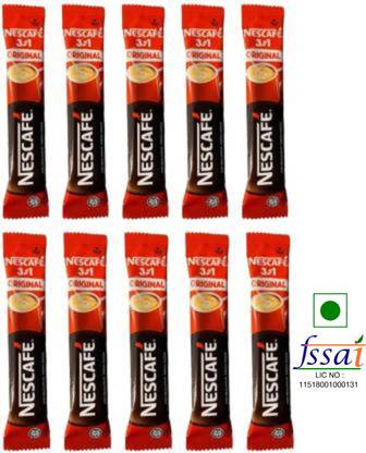 Nescafe 3 in 1 Original 10 Sachets 180g Instant Coffee Instant Coffee