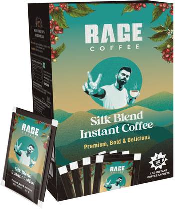 RAGE Silk Blend Classic Sachets | Pack of 30 | Rich & Bold Instant