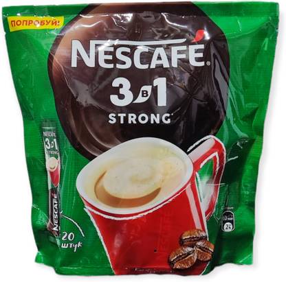 Nescafe 3 in 1 Strong Rich & Creamy 20 Sticks Instant Coffee