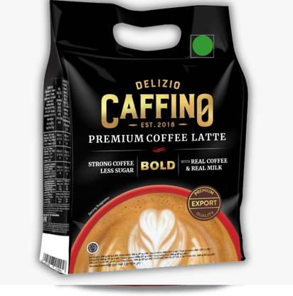CAFFINo Bold Premium Coffee Latte Strong & Less Sugar, Real Milk & Coffee 540g(Imported) Instant Coffee