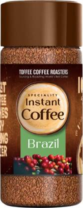 Toffee Coffee Roasters | Brazil Speciality Instant Coffee | 100 gm | 100% Arabica | Ready in Seconds | Instant Coffee