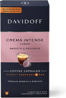 Davidoff Crema Intense Smooth & Rounded Coffee Capsules 100% Arabica 5.5 g X 10 Pods Instant Coffee